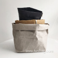 Multi size eco friendly washable brown kraft paper box anti-tear small kraft paper flower pot bag for indoor planters